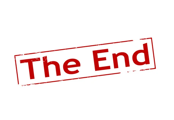 The end — Stock Vector