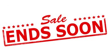 Sale ends soon clipart