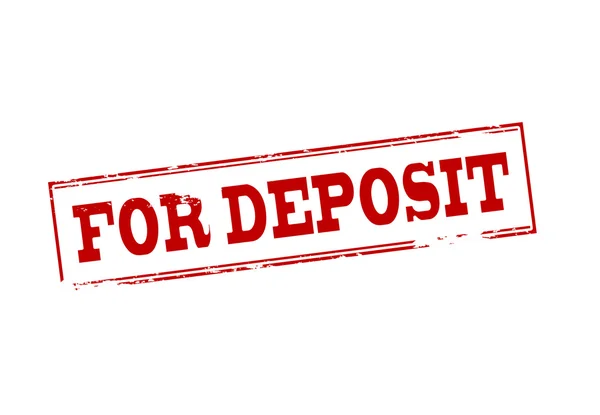 For deposit — Stock Vector