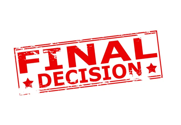 Final decision — Stock Vector