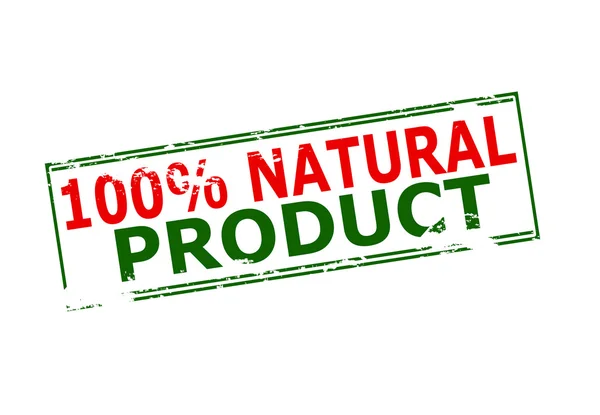 Producto cien por cien natural — Vector de stock