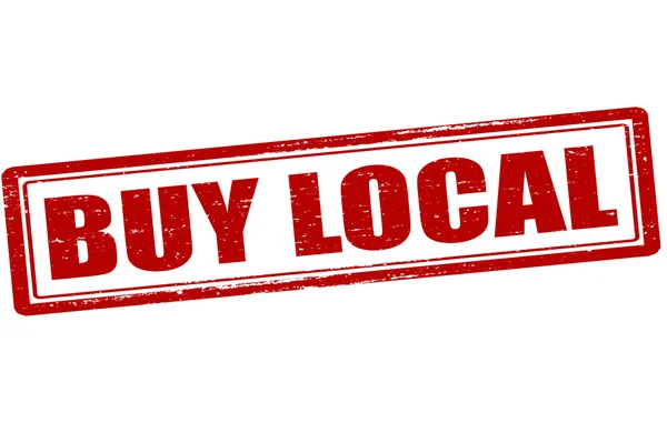 Buy local — Stock Vector
