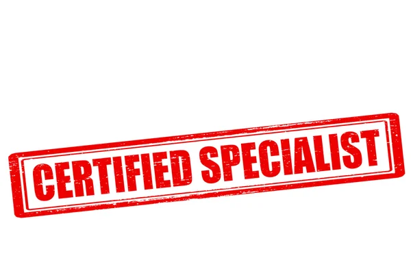 Especialista certificado — Vetor de Stock