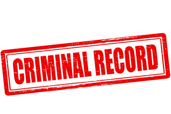 Criminal record — Stock Vector