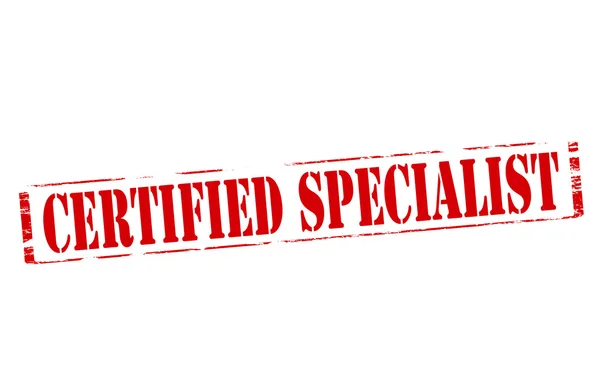 Certifierad specialist — Stock vektor