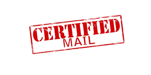 Сертифицированная почта — стоковый вектор