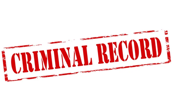 Criminal record — Stock Vector