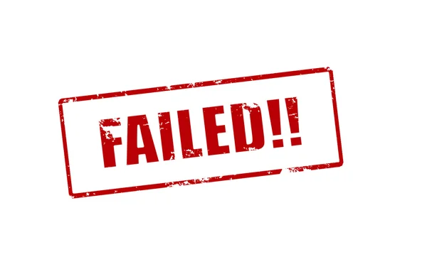 Failed — Stock Vector