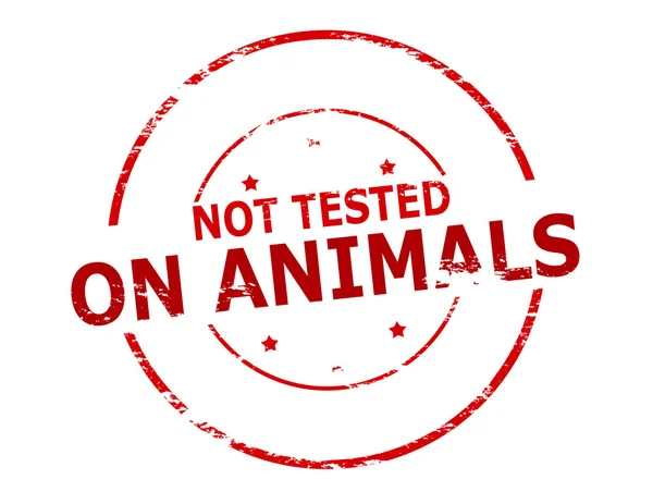 Not tested on animals — Stock Vector