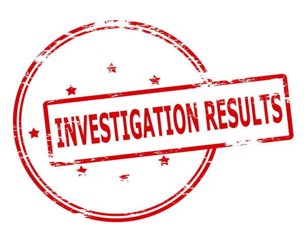 Investigation results — Stock Vector