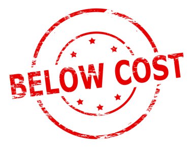 Below cost clipart