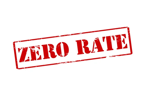 Zero rate — Stock Vector