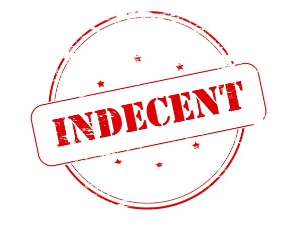 Indecent — Stockový vektor