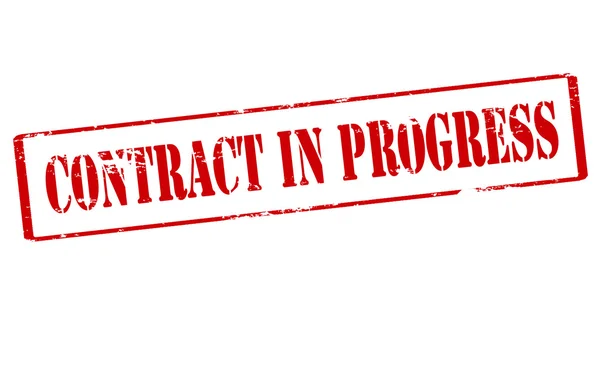 Contract in progress — Stockový vektor