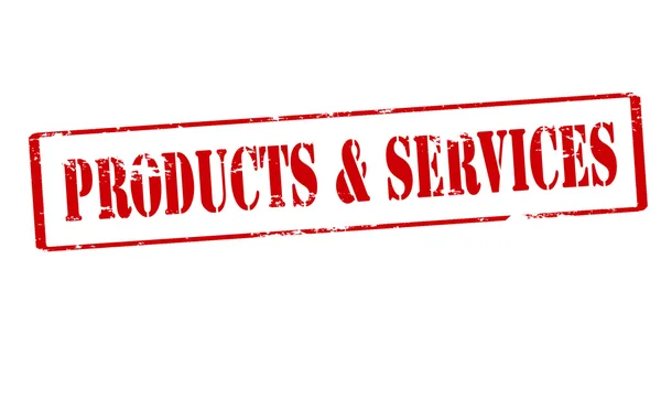 Producten en diensten — Stockvector