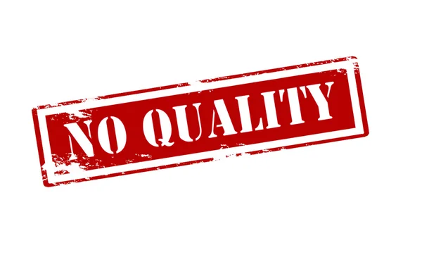 No quality — Stock Vector