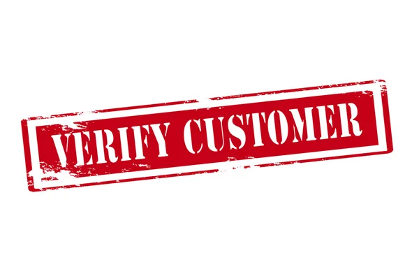 Verify customer — Stock Vector