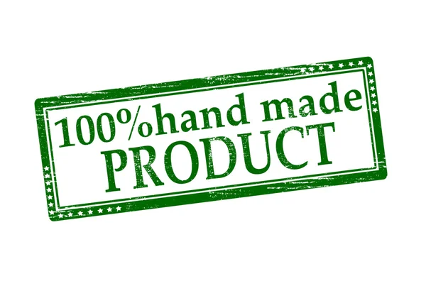 Száz százalékig kézzel gyártott termék — Stock Vector