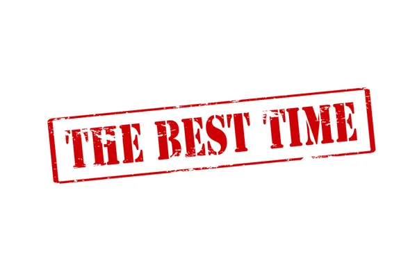 The best time — Stock Vector