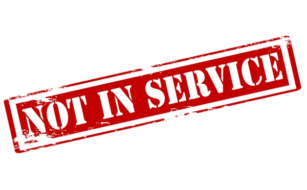 Not in service — Stock Vector