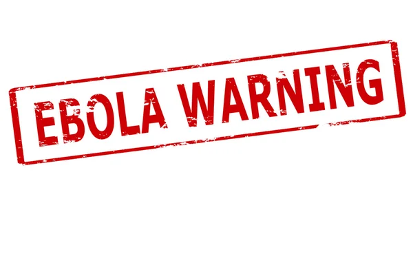 エボラ出血熱の警告 — ストックベクタ