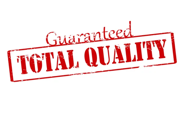 Guaranteed total quality — Stock Vector
