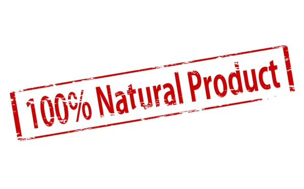 Producto cien por cien natural — Vector de stock