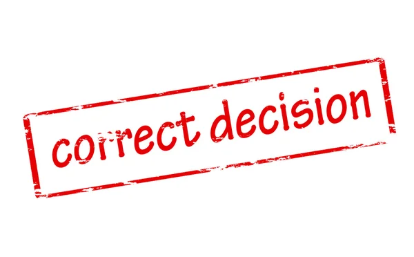 Correct decision — Stock Vector