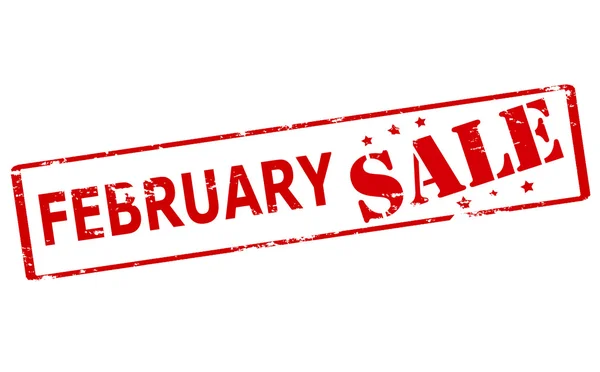 Februar-Verkauf — Stockvektor
