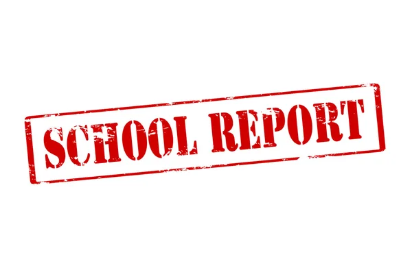 Iskolai jelentés — Stock Vector