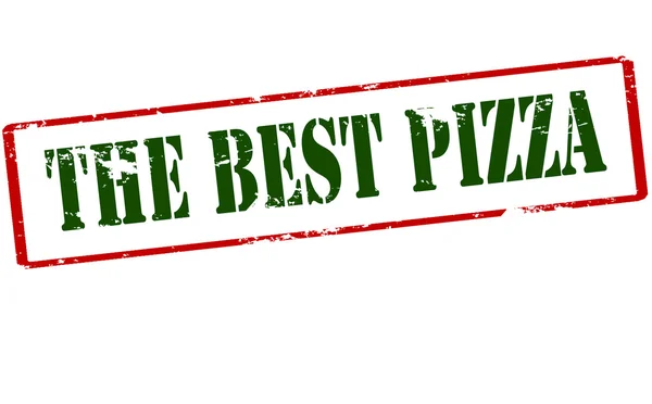 La mejor pizza — Vector de stock