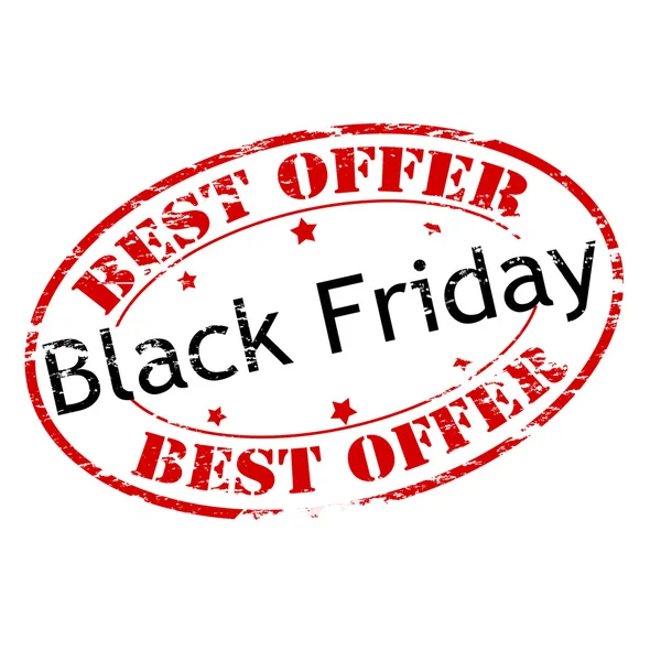 Bestes Angebot Black Friday — Stockvektor