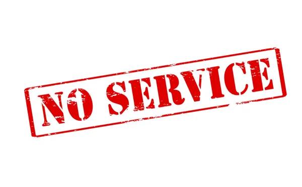 Geen service — Stockvector