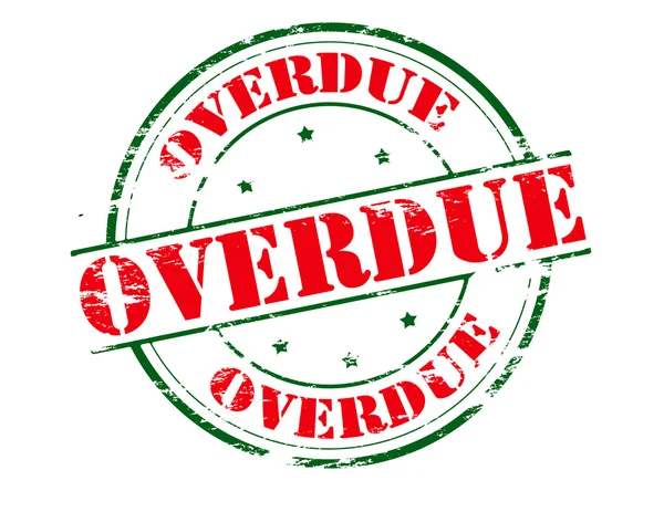 Overdue — Stockový vektor