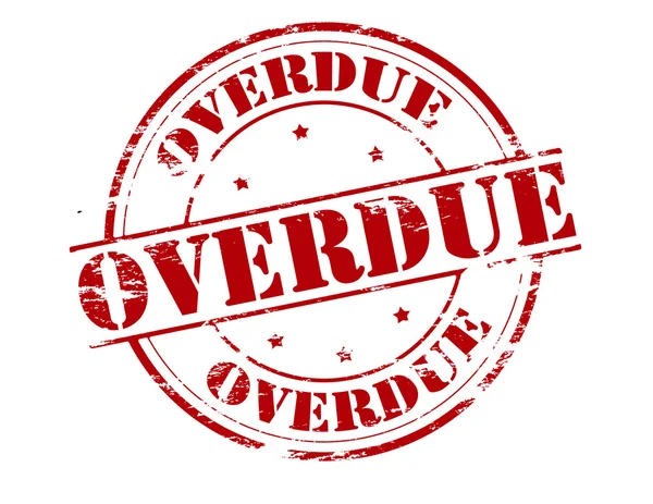 Overdue — Stock Vector