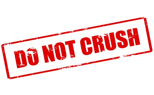 Do not crush — Stock Vector