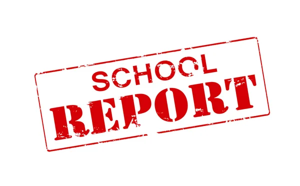 School report — Stock Vector