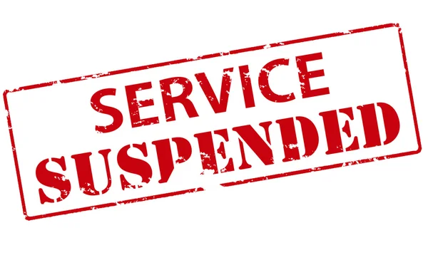 SERVICE SUSPENSÉ — Image vectorielle