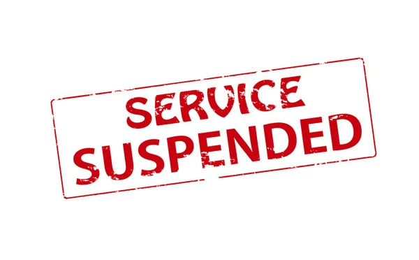 SERVICE SUSPENSÉ — Image vectorielle