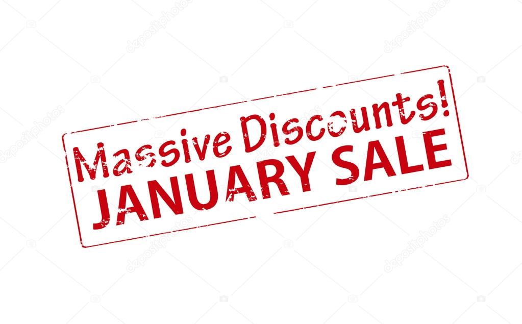 Massive discounts January sale