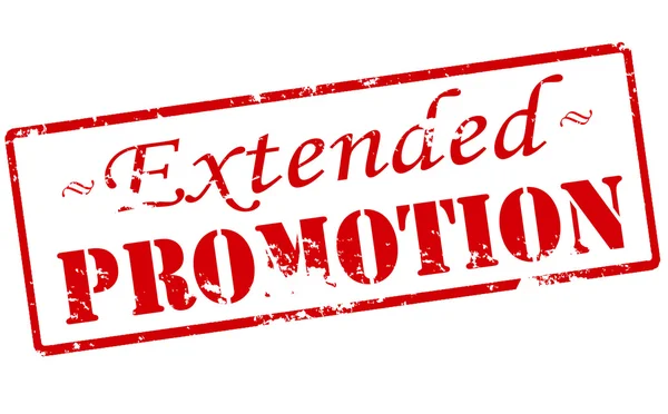 Extended promotion — Stock Vector