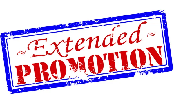 Extended promotion — Stock Vector