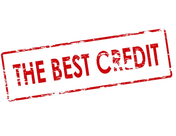 The best credit — Stock Vector