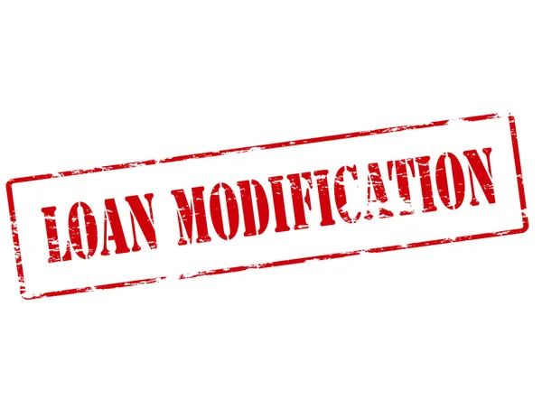 Loan modification — Stock Vector