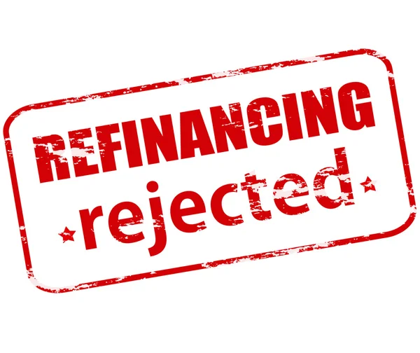 Refinanciamento rejeitado — Vetor de Stock
