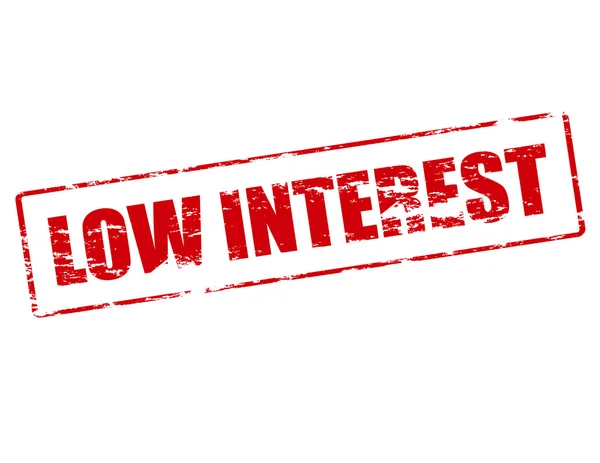 Low interest — Stock Vector