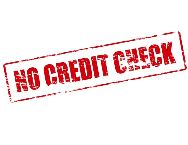 Sin verificación de crédito — Vector de stock
