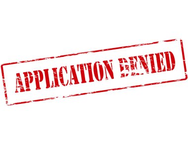 Application denied clipart