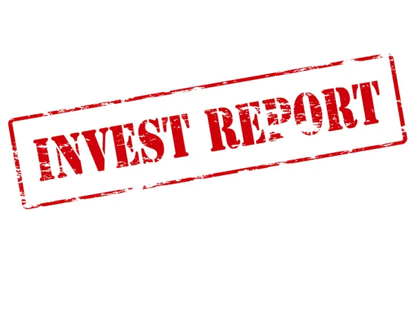 Investovat zpráva — Stockový vektor