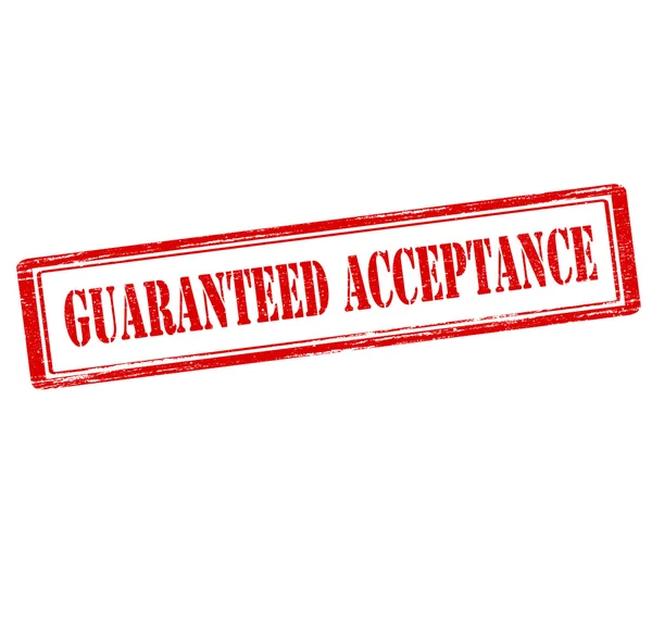 Guaranteed acceptance — Stock Vector